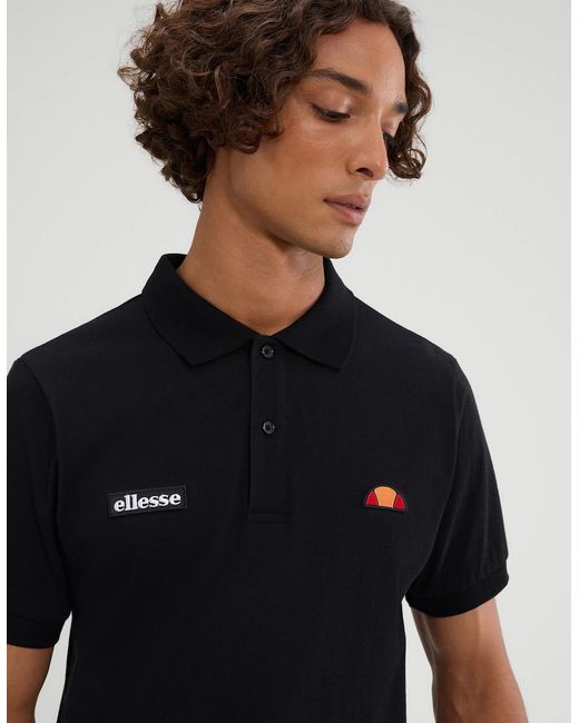 Ellesse Black Lessepsia Polo for men