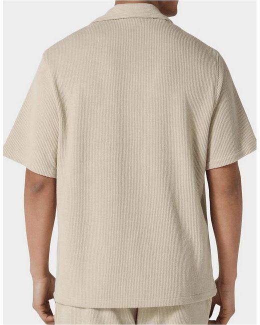 883 Police Natural Ako Moko Ribbed Textured Shirt Set for men