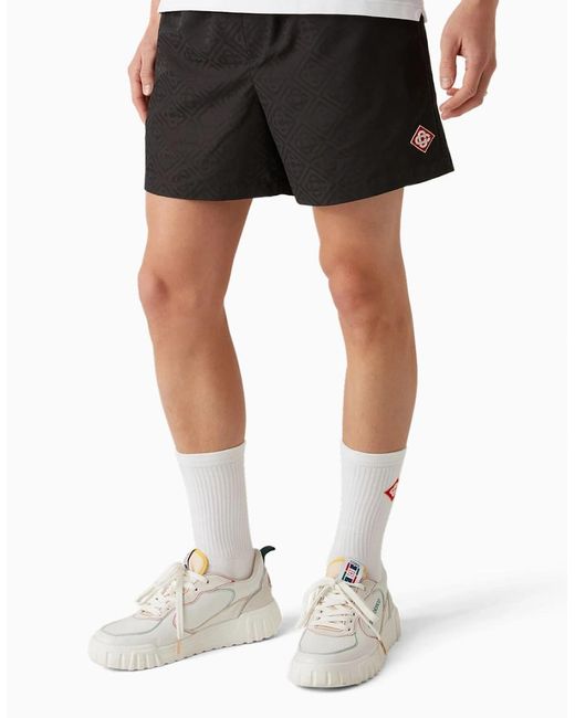 Casablanca Blue Casa Jacquard Swim Shorts for men