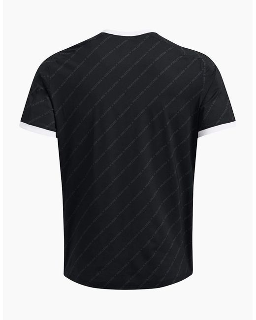 Under Armour Black Regular Fit Crew Neck Rugby T-Shirt for men
