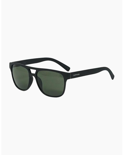 Calvin Klein Green Solid Lens Matte Sunglasses for men