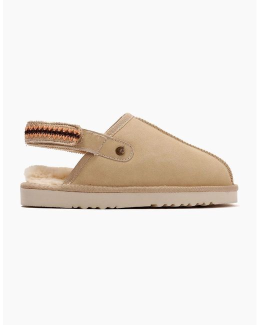Osprey Green London The Constellation Suede Sand Slippers