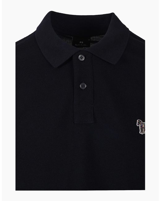 Paul Smith Black Reg Fit Polo Shirt for men