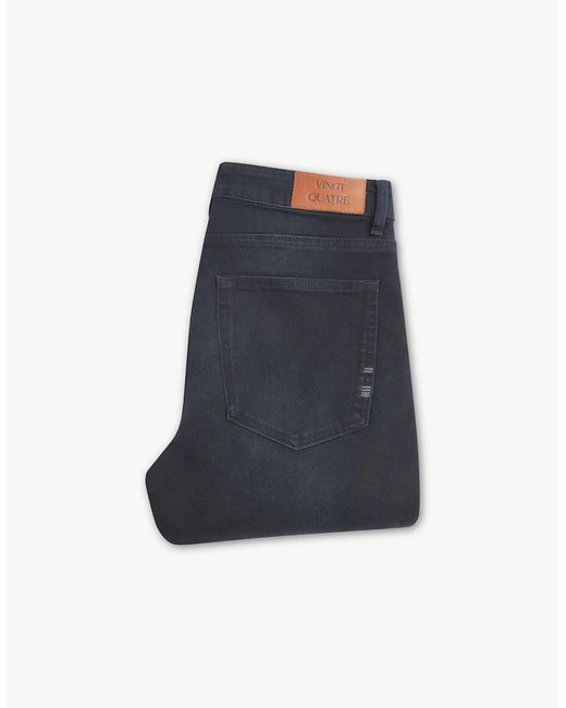 Vingt Quatre Denim Blue Vingt Quatre Slim Fit Jeans for men