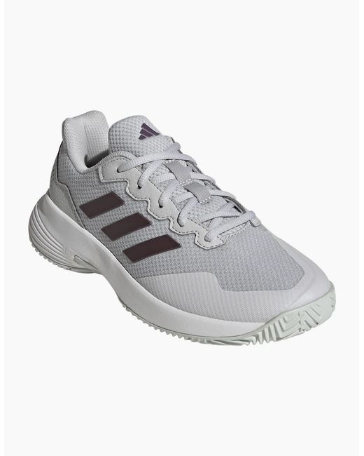 Adidas Gray Gamecourt 2 Low Top Tennis Sneakers