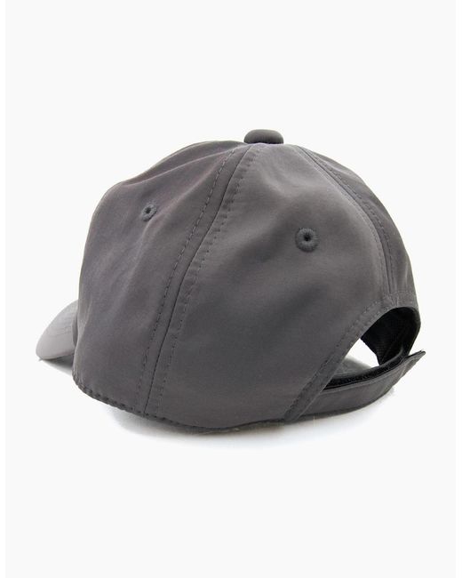 KENZO Gray Rubberised Signature Logo Cap Charcoal for men