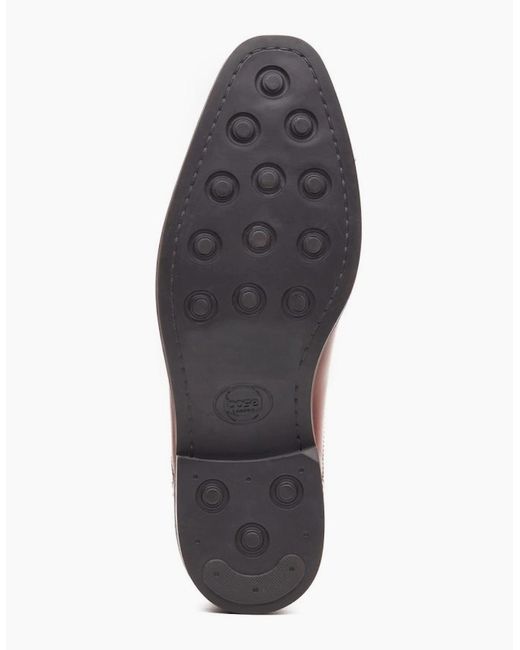 Base London Red Ascot Toe Cap Oxford Shoes for men