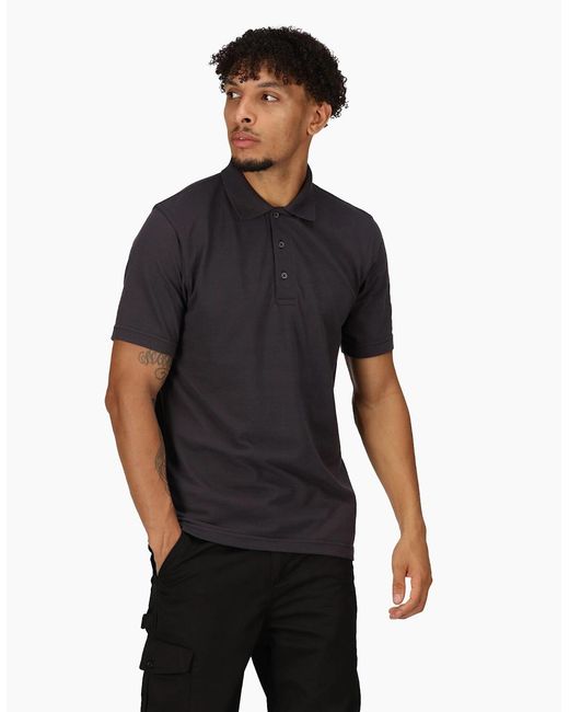 Regatta Black Professional Short-Sleeved Polo Shirt for men
