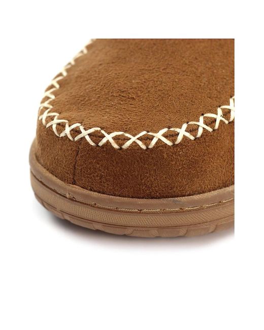 Lunar Brown Albany Boxed Slippers