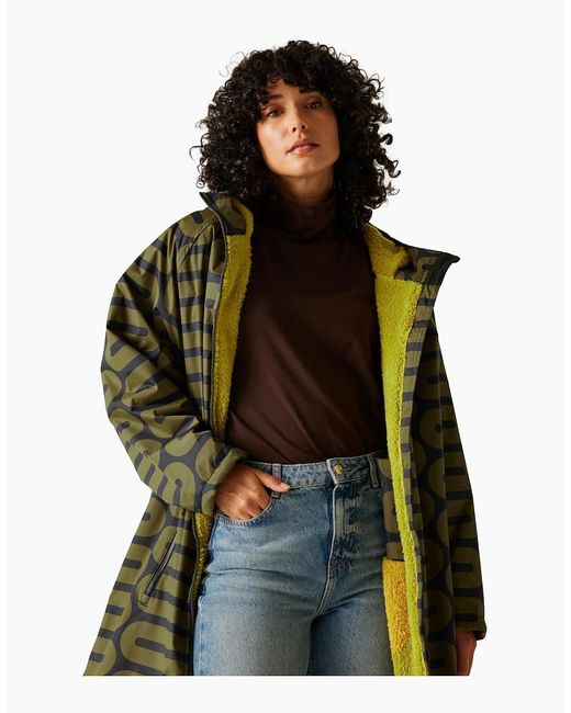 Regatta Green Ladies Orla Kiely Abstract Changing Robe
