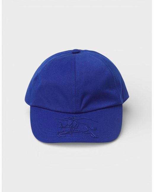 Burberry Blue Ekd Applique Baseball Cap for men