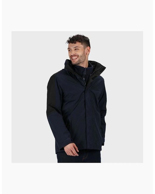 Regatta Blue Defender Iii 3-In-1 Waterproof Windproof Jacket Performance Jacket for men
