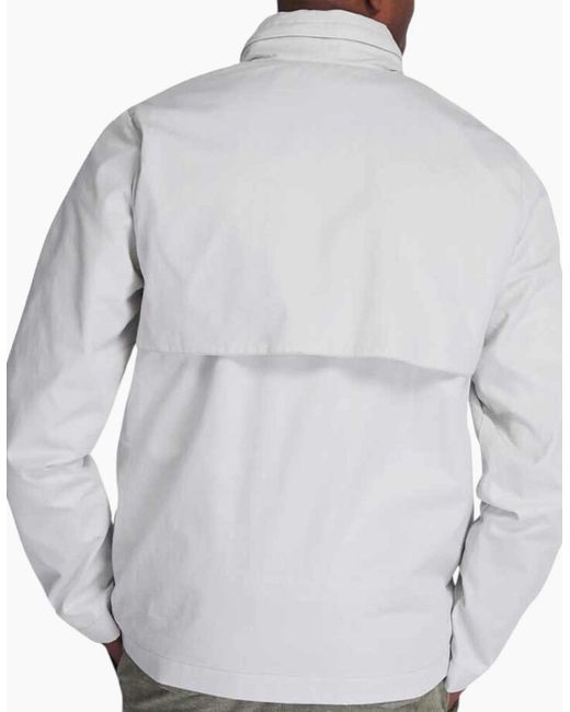 Lyle & Scott Gray Lyle & Scott Jk1220V Funnel Neck Jacket Casual Padded Lightweight Warm Coat for men