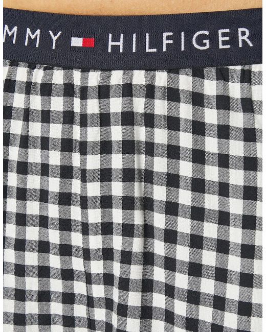 Tommy Hilfiger Blue Woven Short Print Shorts Heritage Gingham Desert Sky