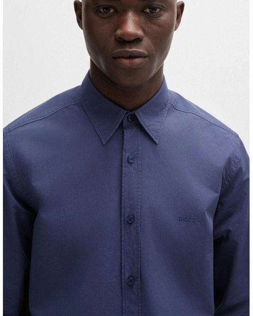 Boss Blue Boss Relegant 6 Regular-Fit Shirt for men