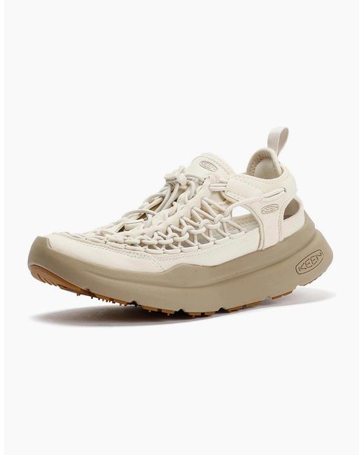 Keen White Uneek Wk Birch/ Plaza Taupe Trainers