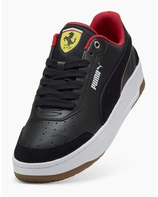 PUMA Black Ferrari Ca Match Low Top Trainers for men