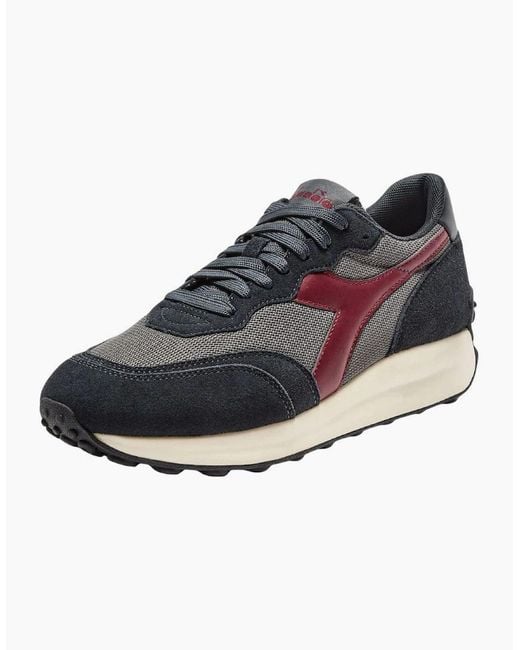 Diadora Black Race Ny Pewter Trainer for men