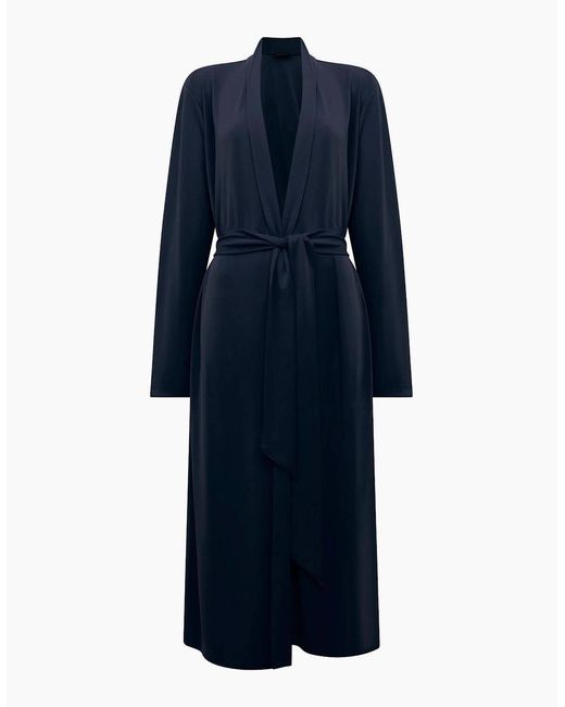 James Lakeland Blue Jersey Longline Cardigan