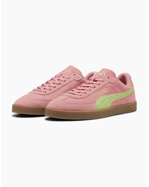 PUMA Pink Round Toe Low Top Flat Heel Sneakers