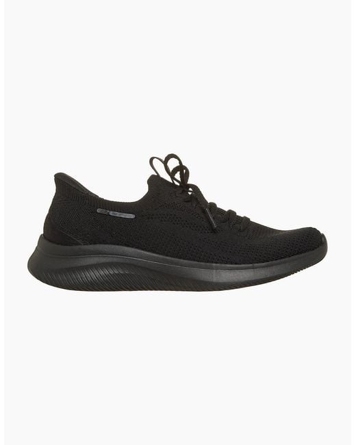 Skechers Black Ultra Flex 4.0 Polyester Sole Trainers