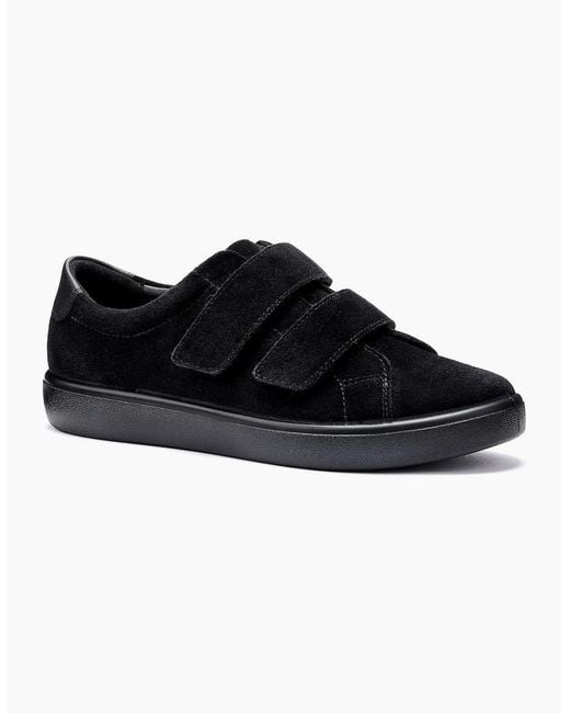 Hotter Black Wave Extra Wide Trainers