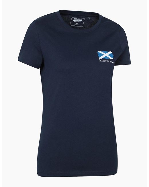 Mountain Warehouse Blue Ladies West Highland Way T-Shirt