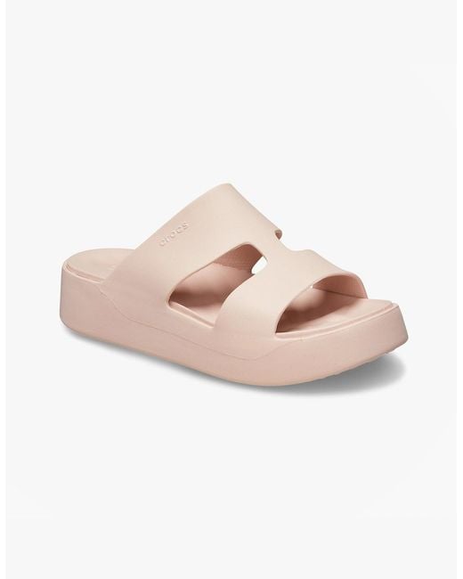 CROCSTM Pink Blush Getaway Platform Heeled Sandals