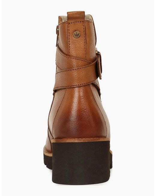 Lotus Brown Emberlynn Ankle Boots