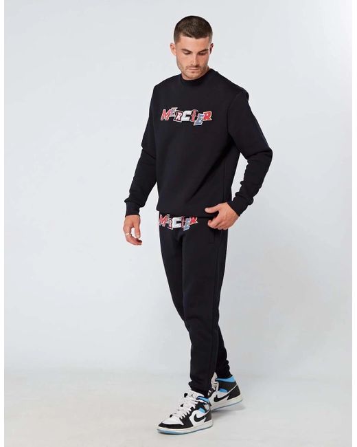 Mercier Black Anonymous Crewneck Sweatshirt for men