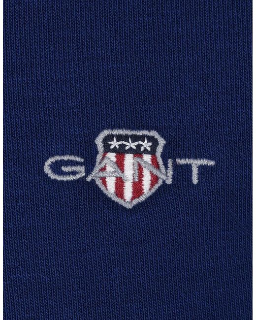Gant Blue Reg Shield Half Zip Sweat Rich for men
