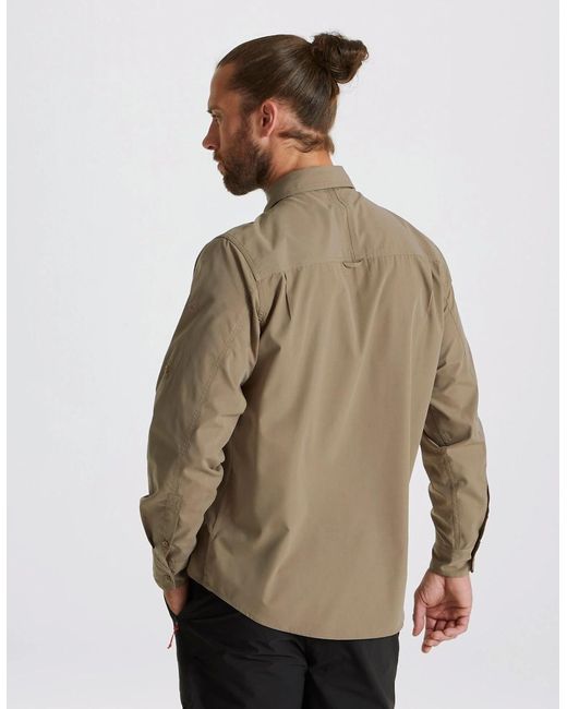 Craghoppers Green Expert Kiwi Long-Sleeved Shirt for men