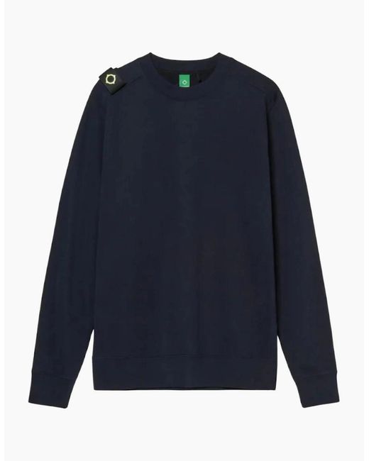 Ma Strum Blue Crew Ink Sweatshirt for men