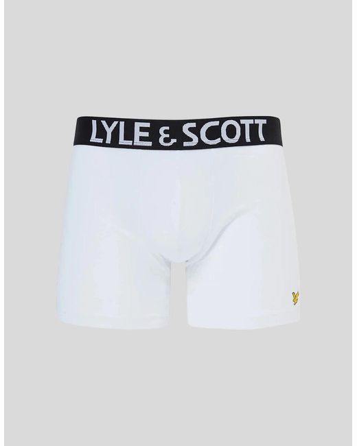 Lyle & Scott Black Trunk With Wide Satin Waistband for men