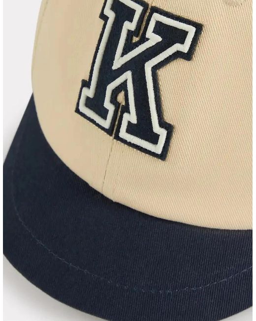 KENZO Natural K Letter Baseball Cap for men