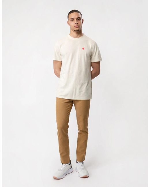 Fjallraven White Hemp Blend T-Shirt for men