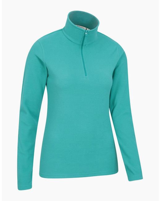 Mountain Warehouse Blue Ladies Camber Ii Fleece Top