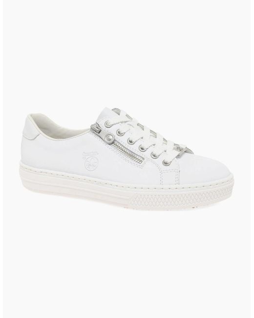 Rieker White Newark Trainers