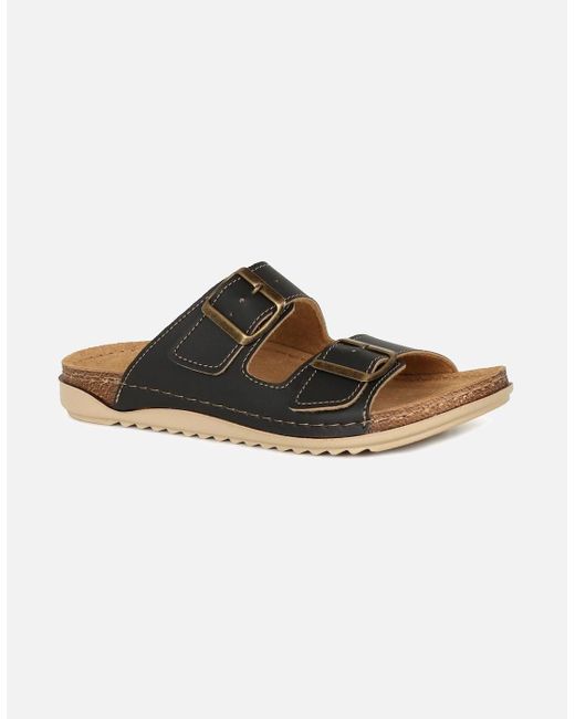 Lotus Brown Trento Sandals