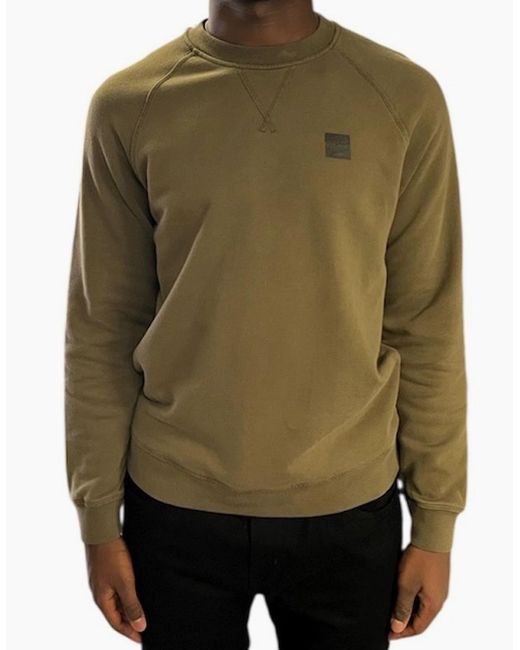 OUTHERE Green Small Logo Sweatshirt for men