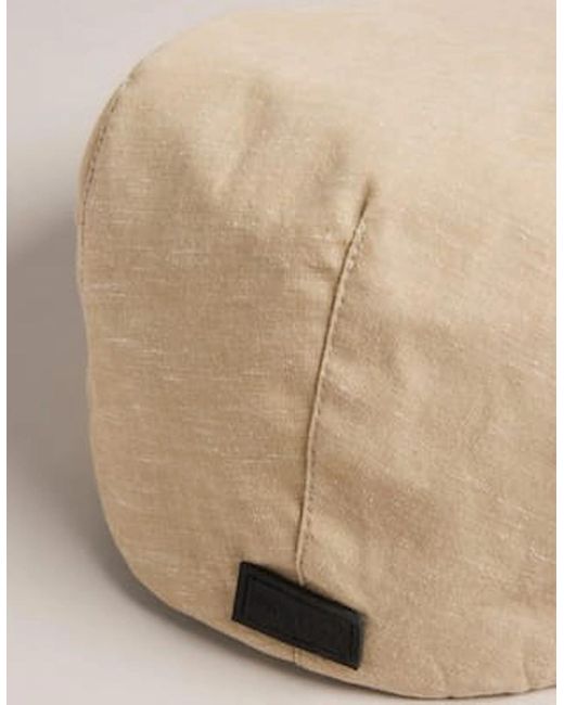 Ted Baker Natural Drakee Flat Cap for men