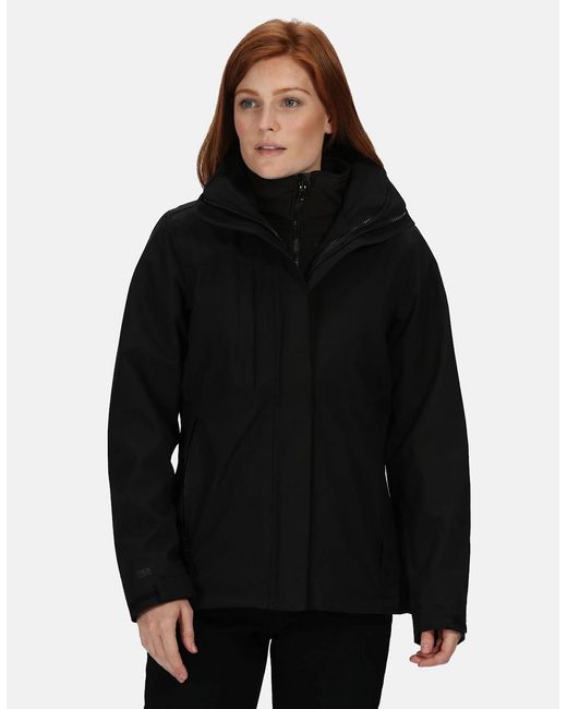 Regatta Black Professional /Ladies Kingsley 3-In-1 Waterproof Jacket