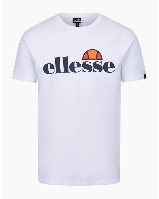 Ellesse White Prado Sl Crew Neck T-Shirt for men