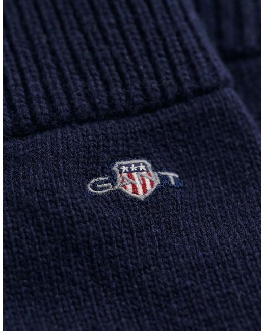 Gant Blue Shield Wool Gloves 9930003 410 for men