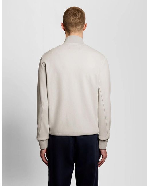 Lyle & Scott Natural Cotton Blend Track Jacket for men