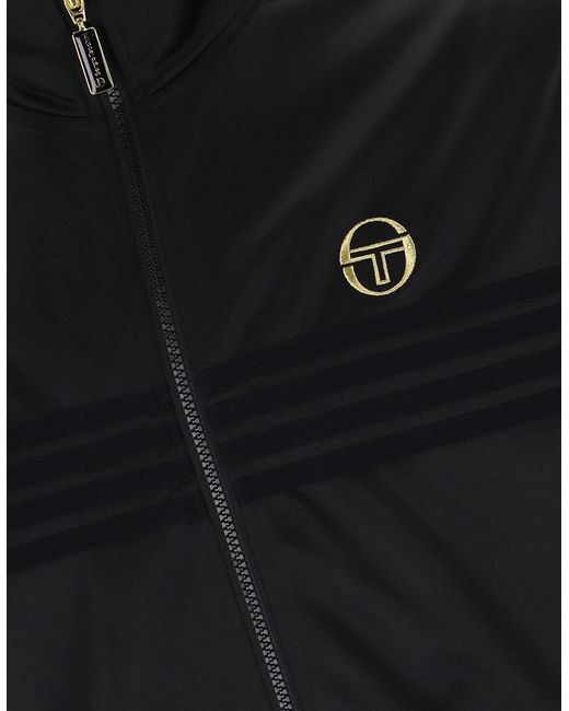 Sergio Tacchini Black New Varena Track Top for men