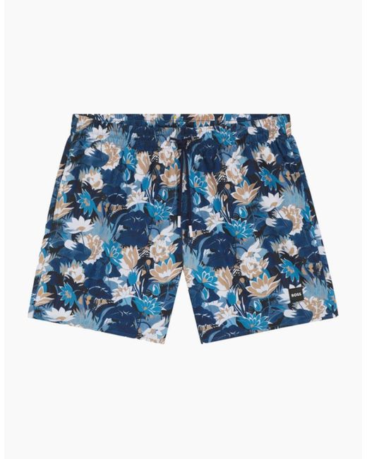 Boss Blue Boss Piranha Swim Shorts S1-26 451 Light Pastel for men
