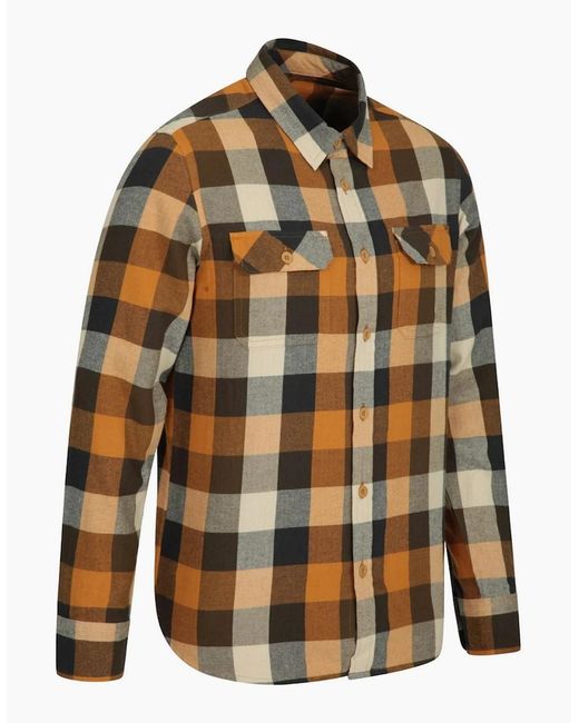 Mountain Warehouse Multicolor Trace Flannel Long-Sleeved Shirt for men