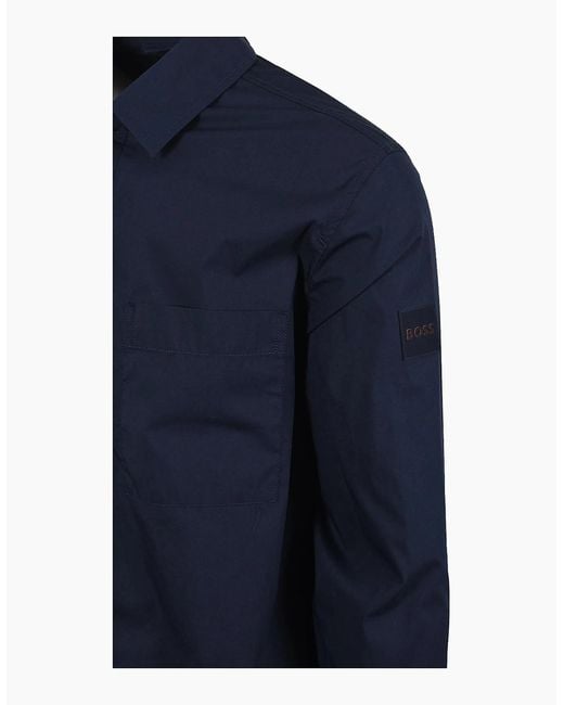 Boss Blue Boss Boss Lockyo Shirt Dark for men