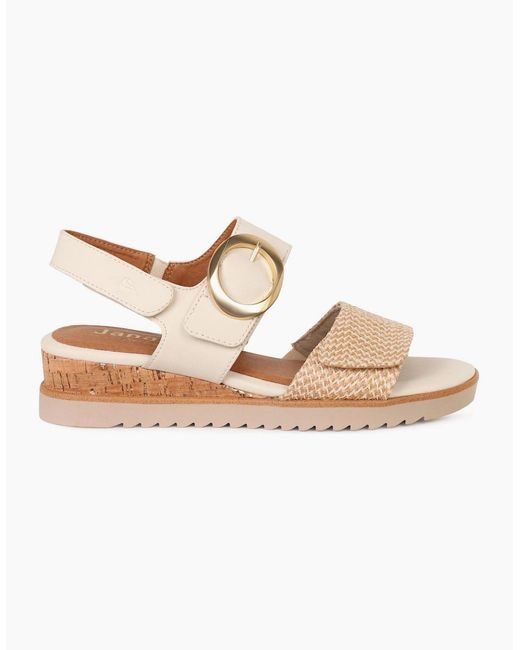 Softline Natural Delaware Wedge Heel Sandals